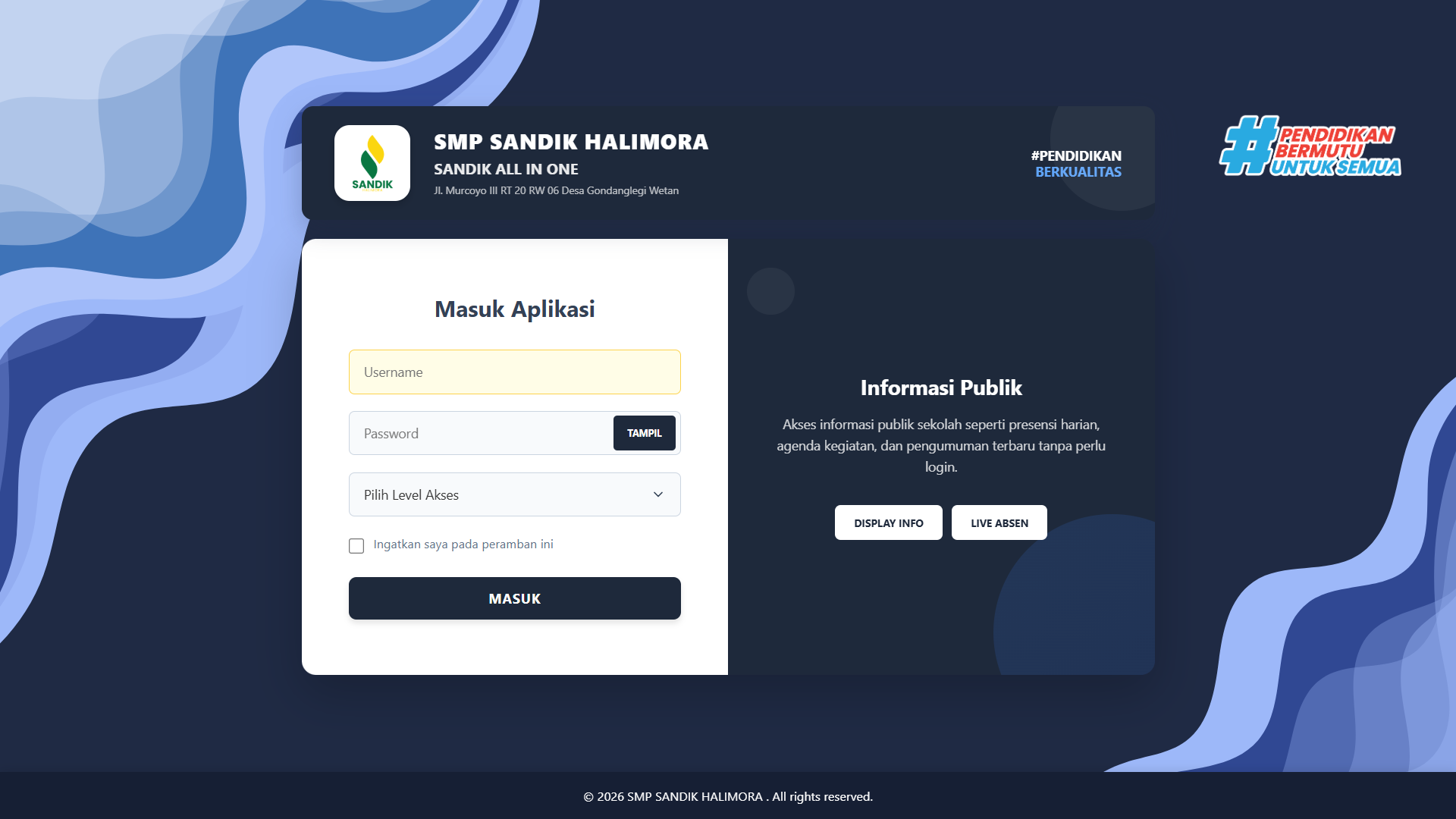 NEW SANDIK Dashboard