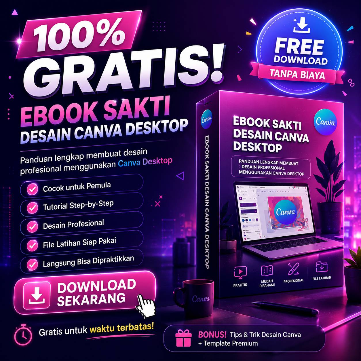 Ebook Desain Sakti Desain Canva Dektop